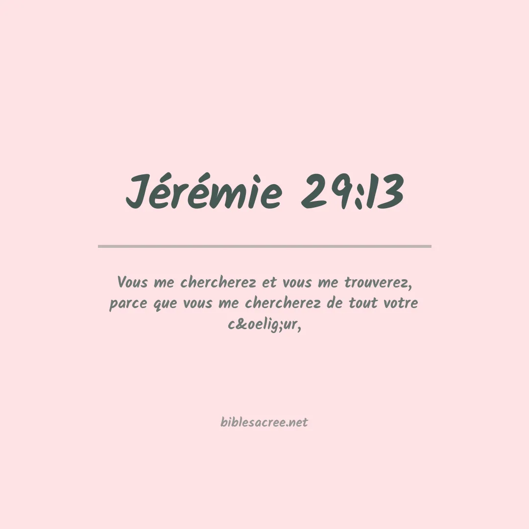 Jérémie - 29:13