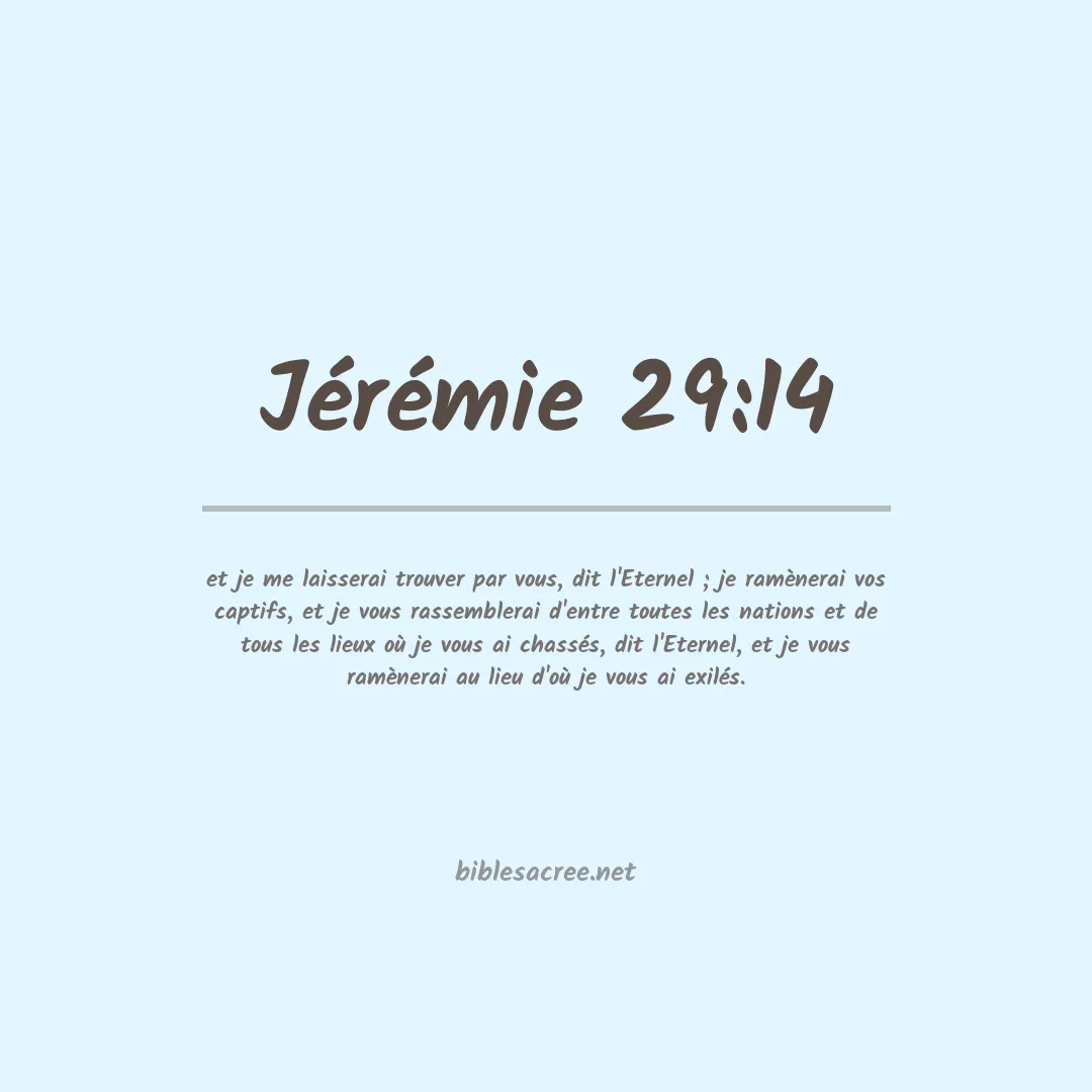 Jérémie - 29:14