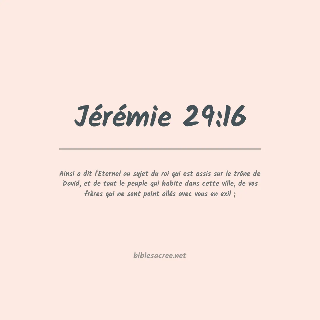 Jérémie - 29:16