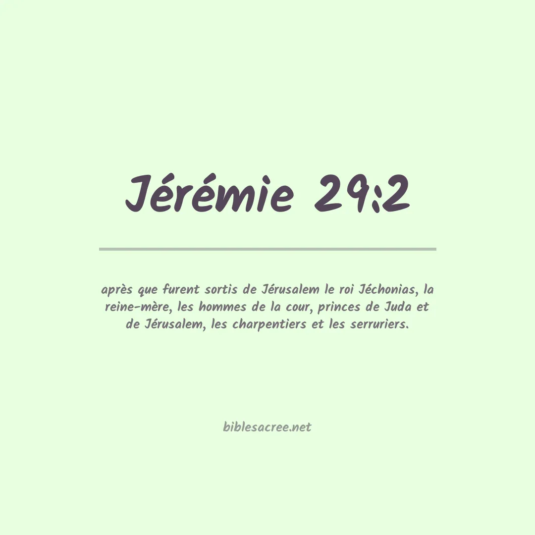 Jérémie - 29:2