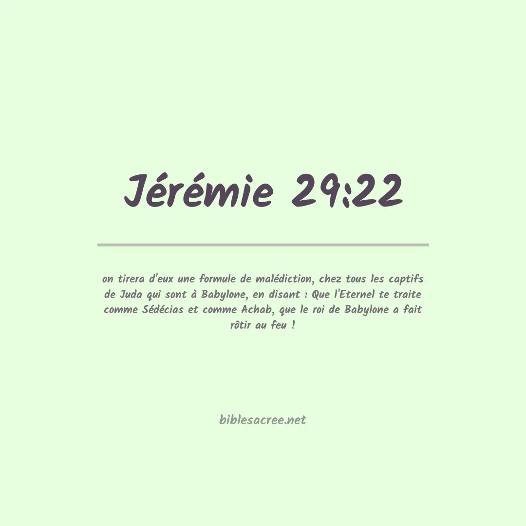 Jérémie - 29:22