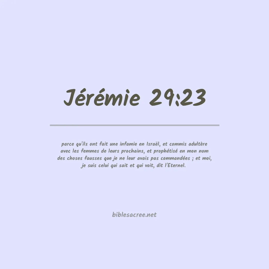 Jérémie - 29:23
