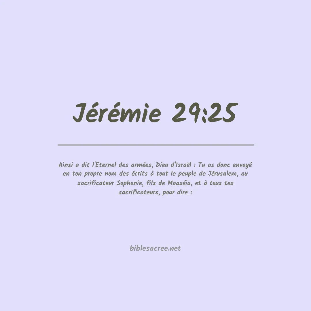 Jérémie - 29:25