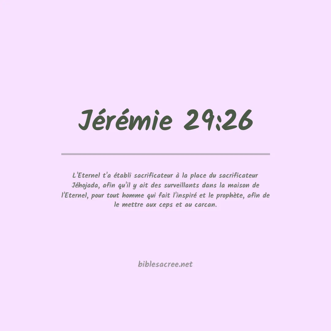 Jérémie - 29:26
