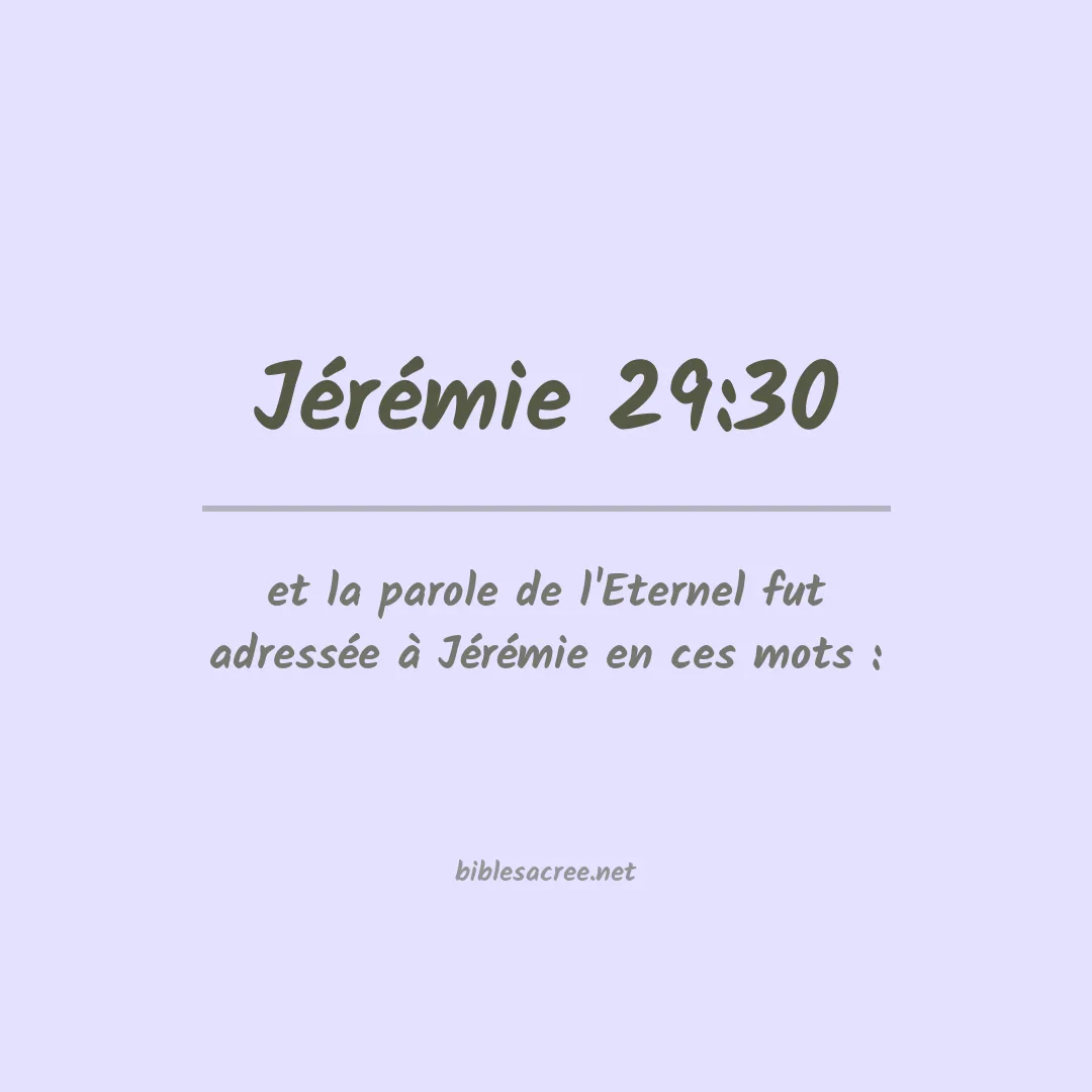 Jérémie - 29:30