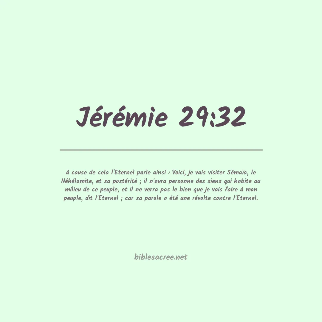 Jérémie - 29:32
