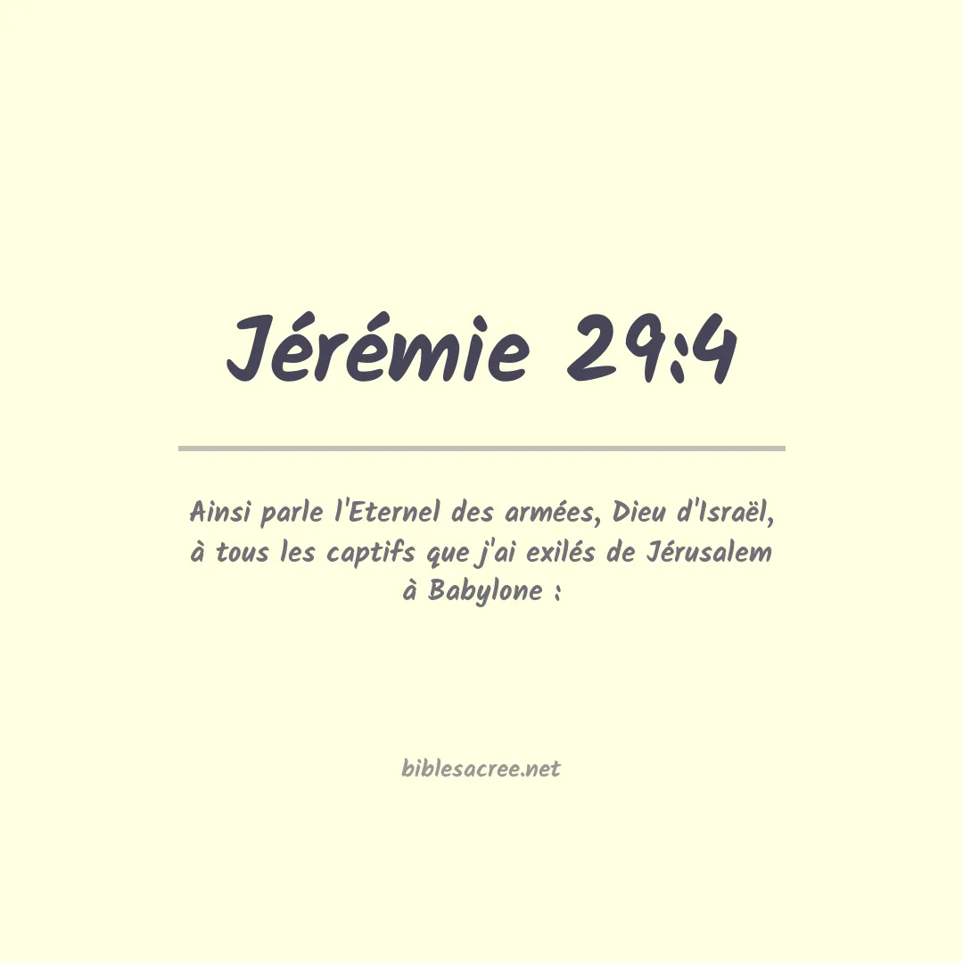Jérémie - 29:4