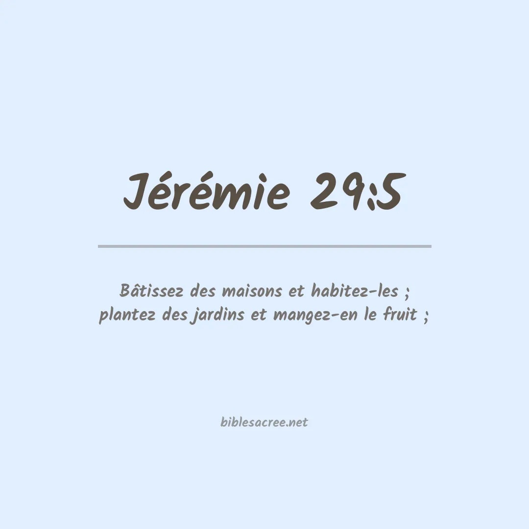 Jérémie - 29:5