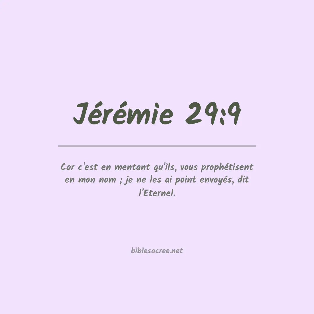 Jérémie - 29:9