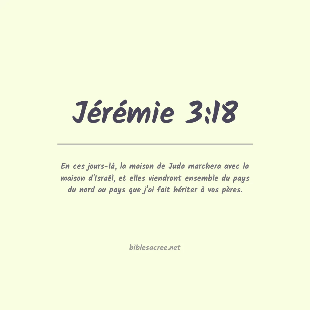 Jérémie - 3:18