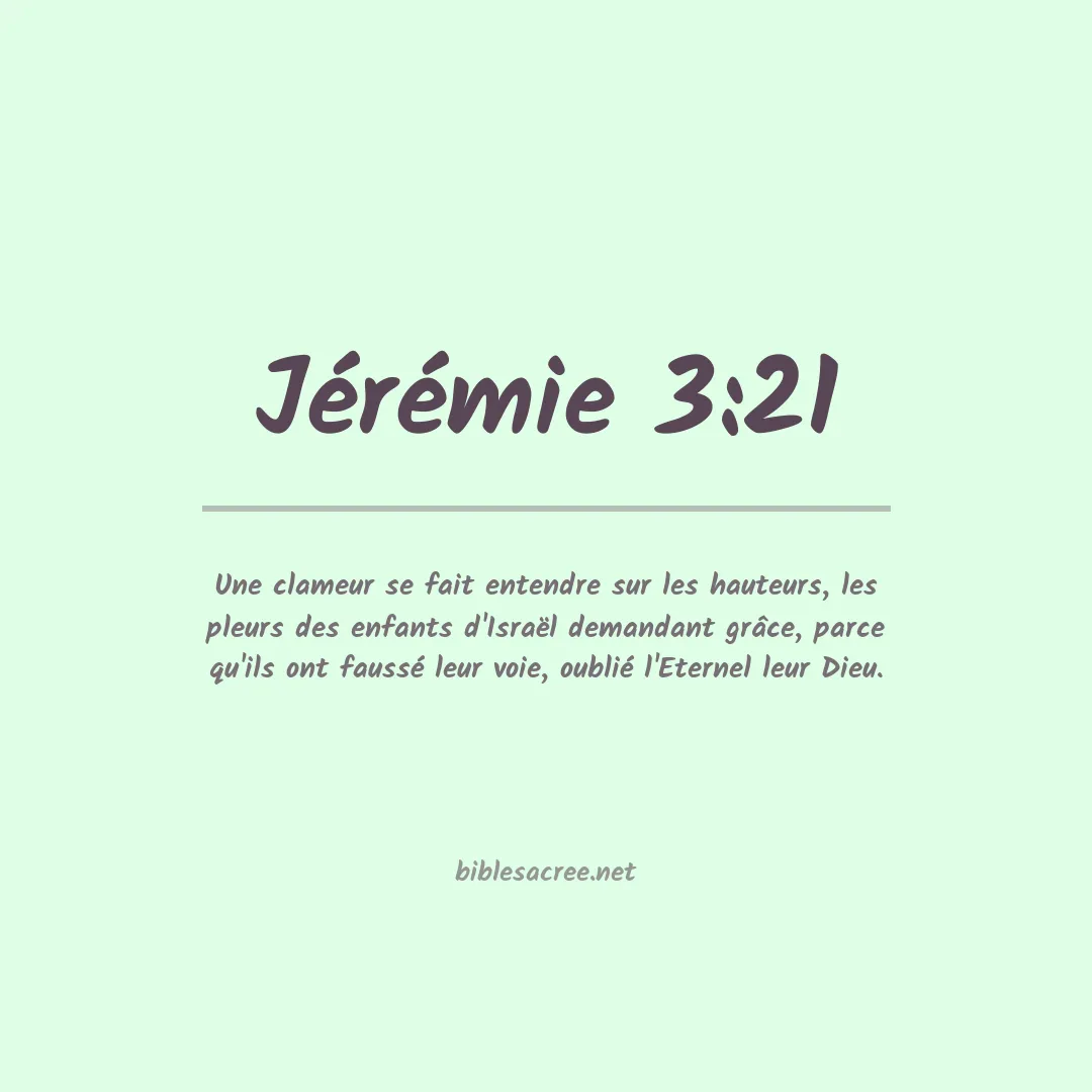 Jérémie - 3:21