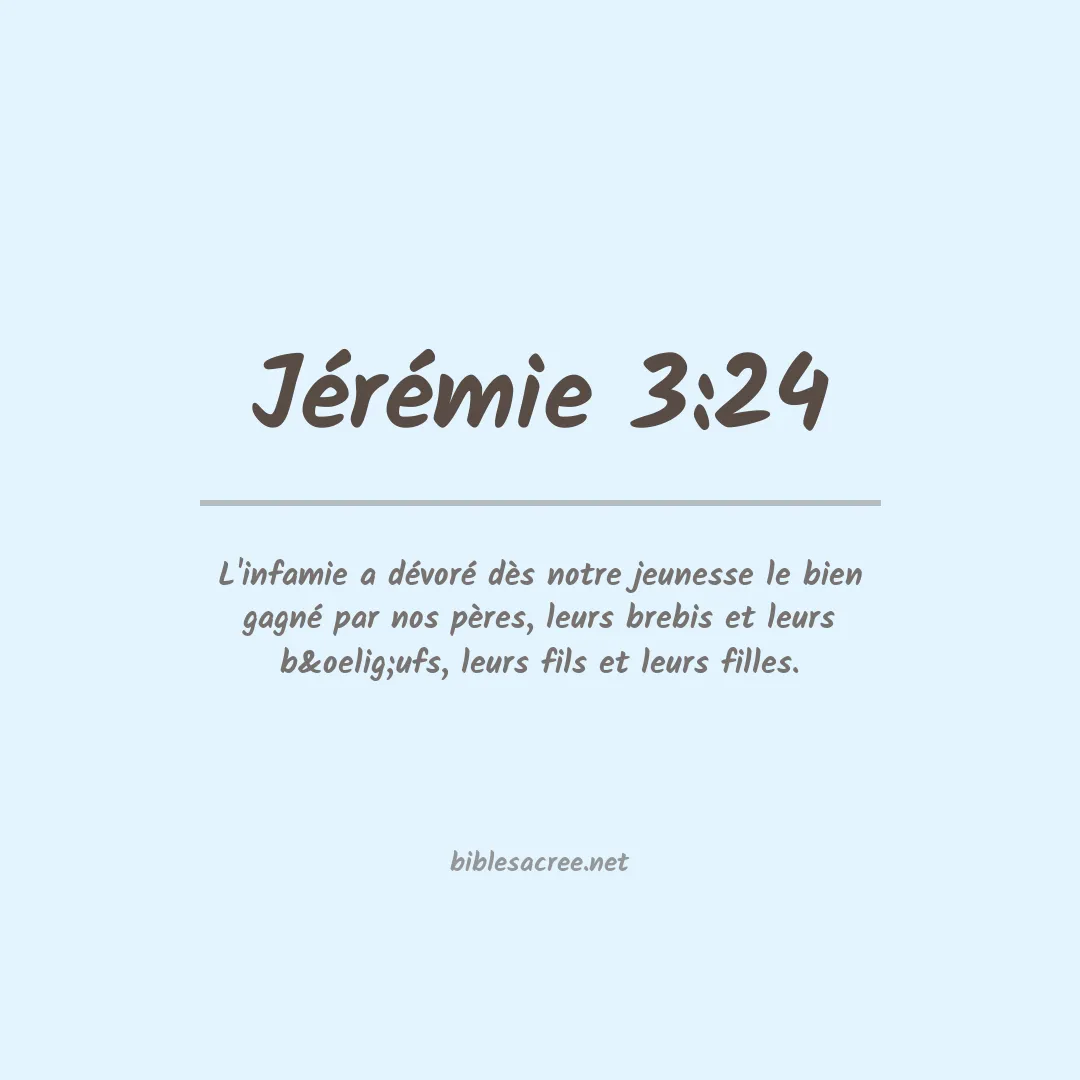 Jérémie - 3:24