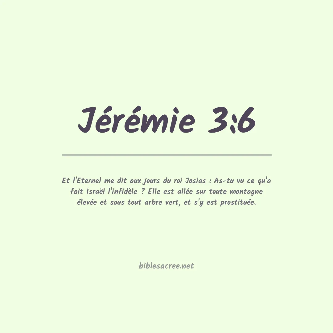 Jérémie - 3:6