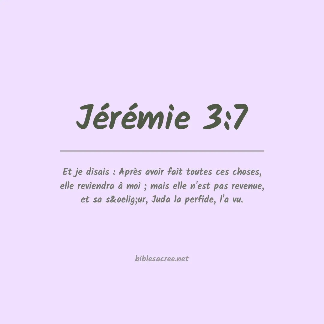 Jérémie - 3:7
