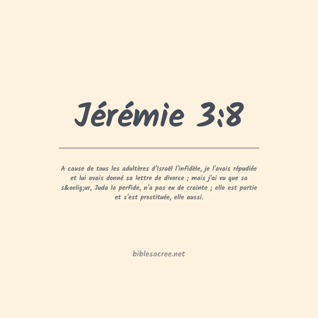 Jérémie - 3:8