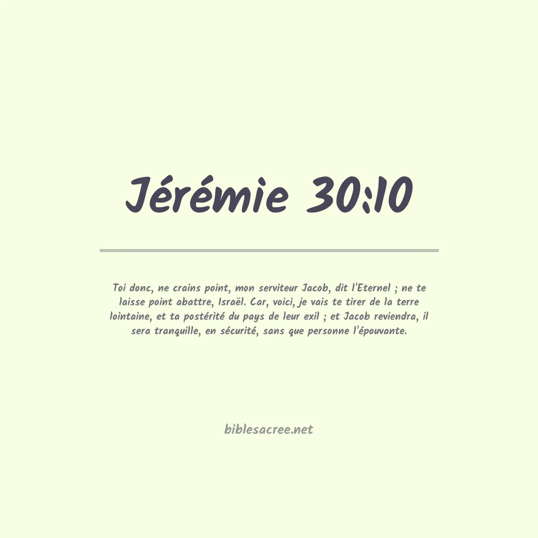 Jérémie - 30:10