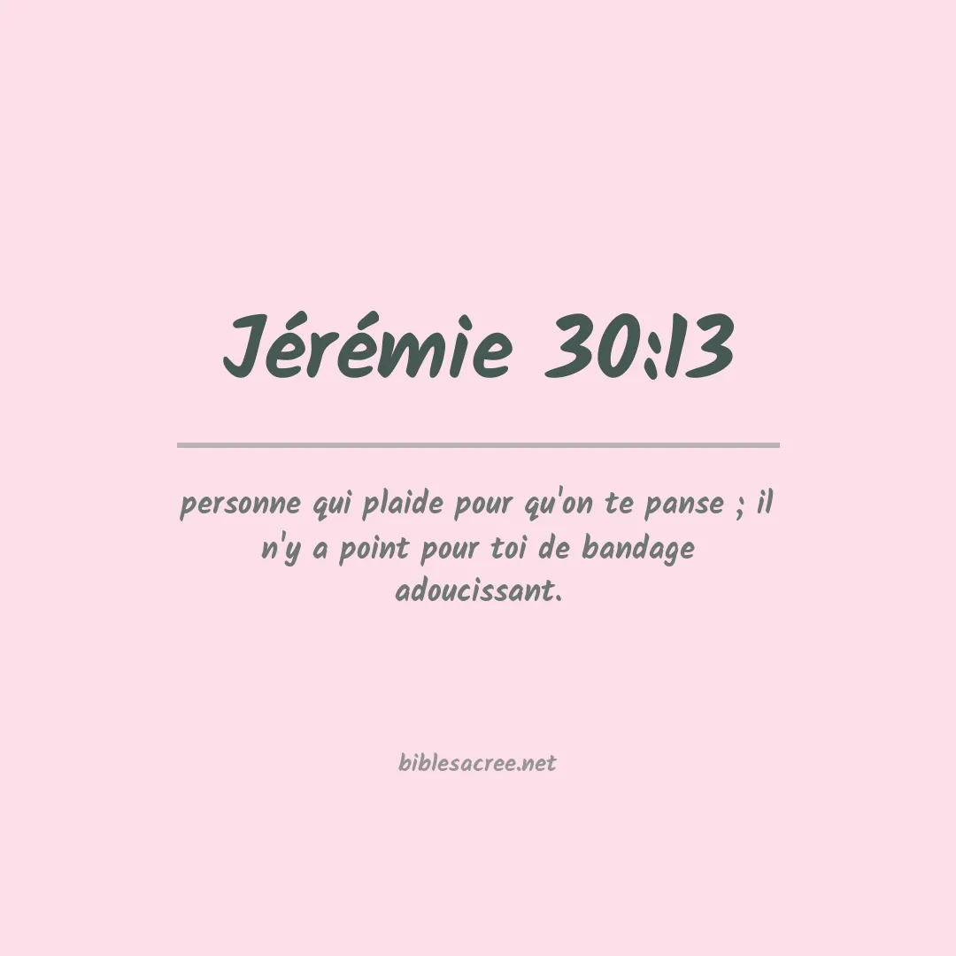 Jérémie - 30:13