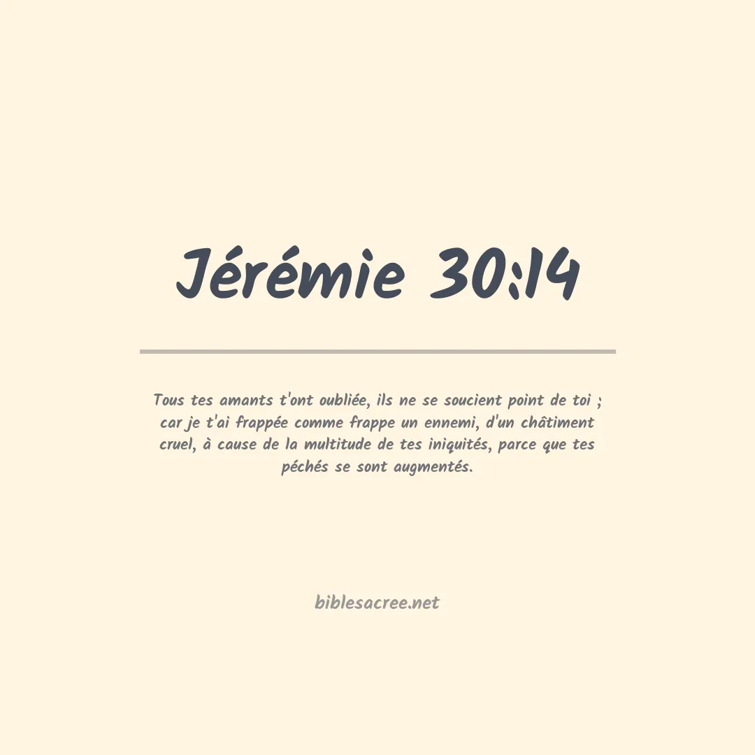 Jérémie - 30:14