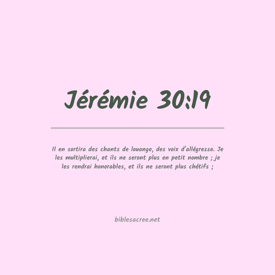 Jérémie - 30:19
