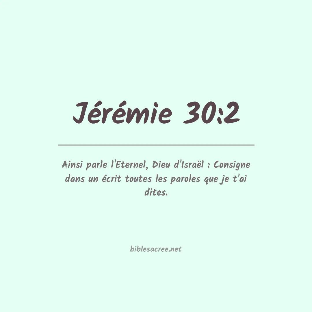 Jérémie - 30:2