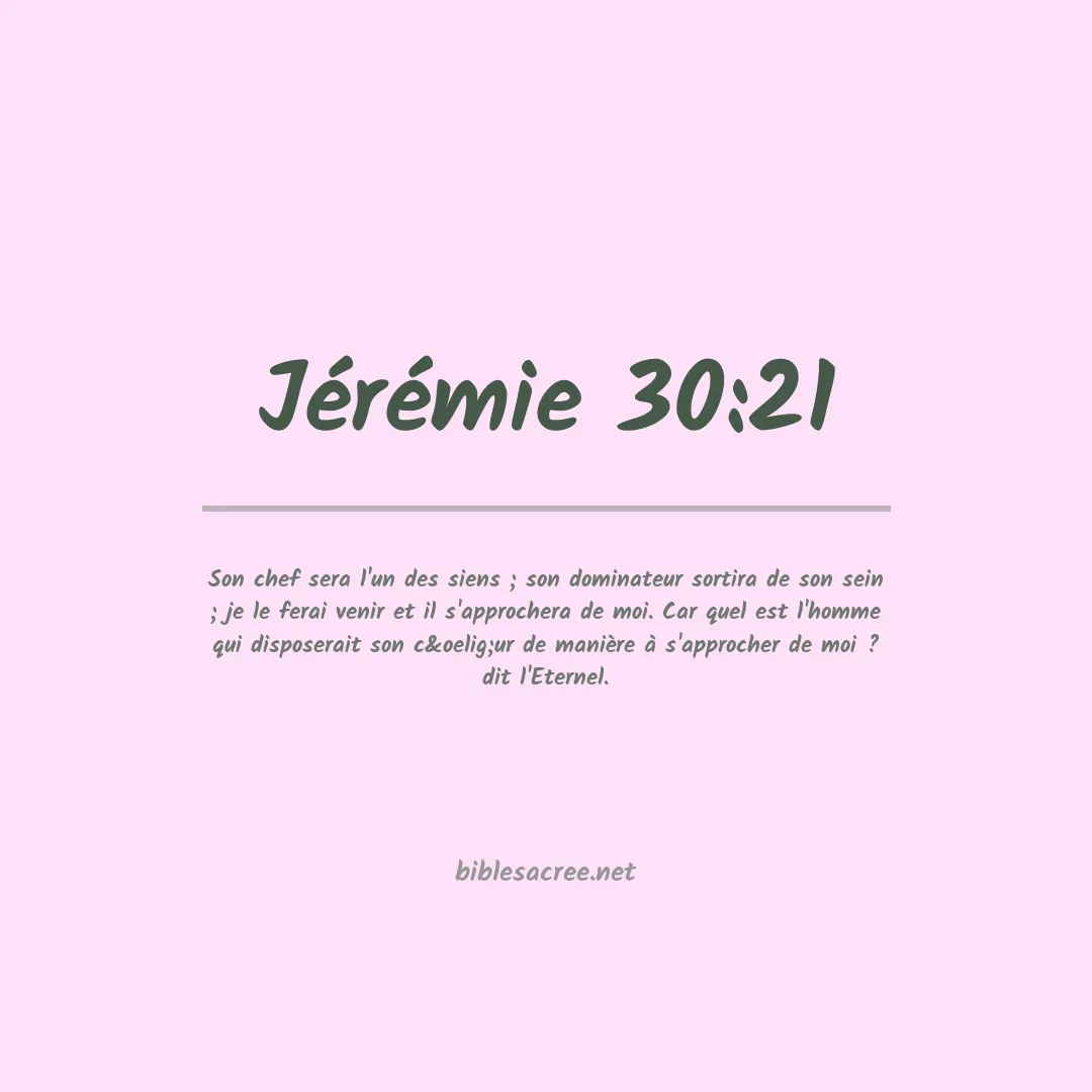 Jérémie - 30:21
