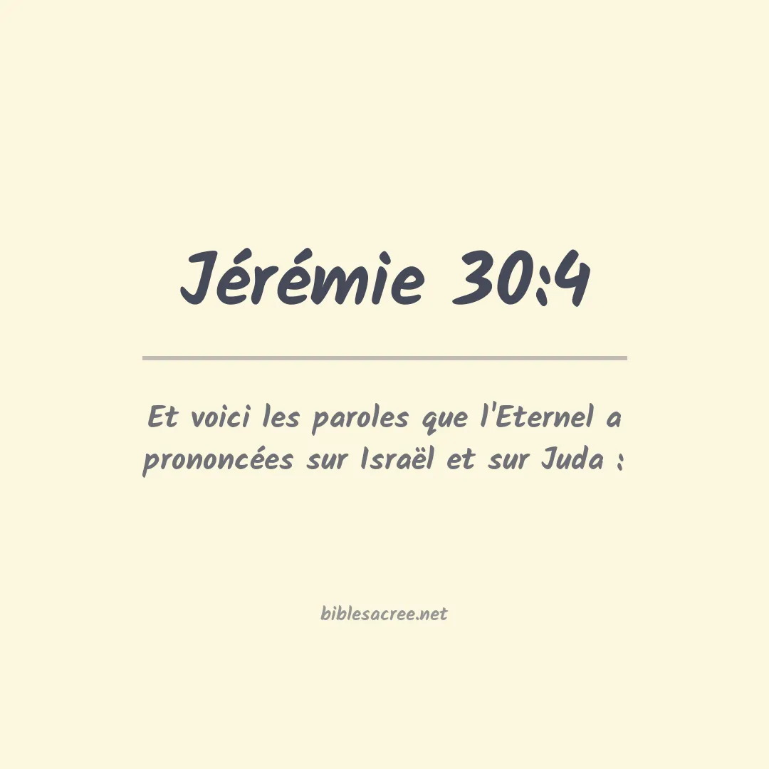 Jérémie - 30:4