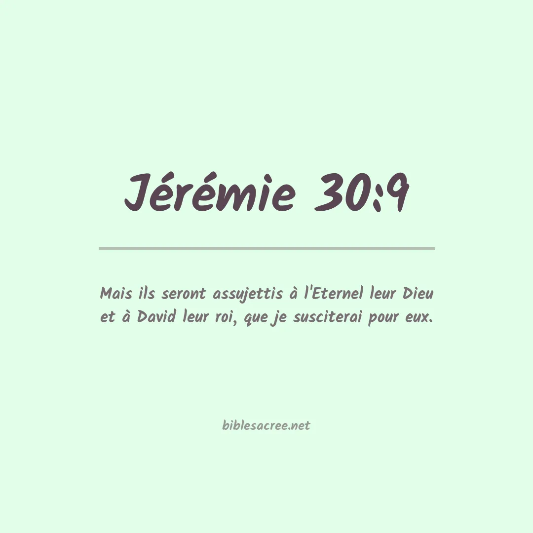 Jérémie - 30:9