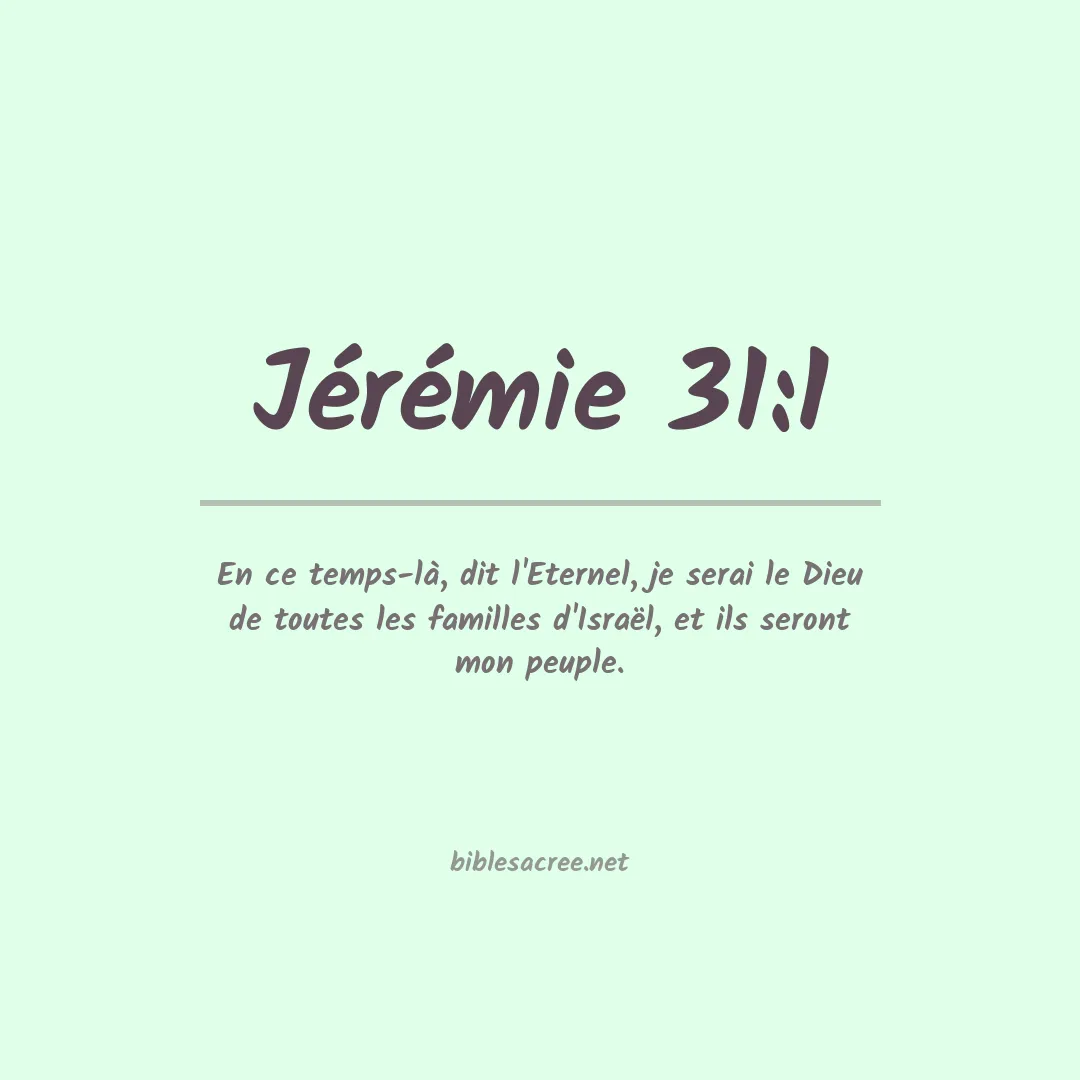 Jérémie - 31:1