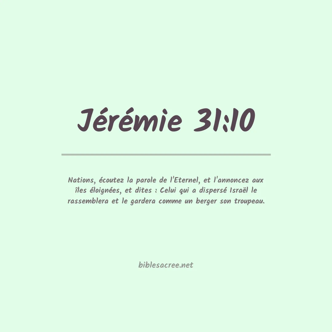 Jérémie - 31:10