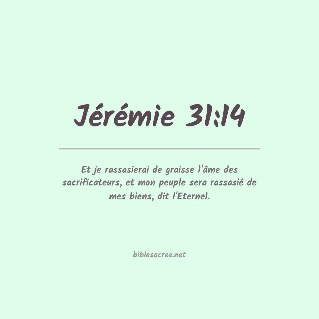 Jérémie - 31:14