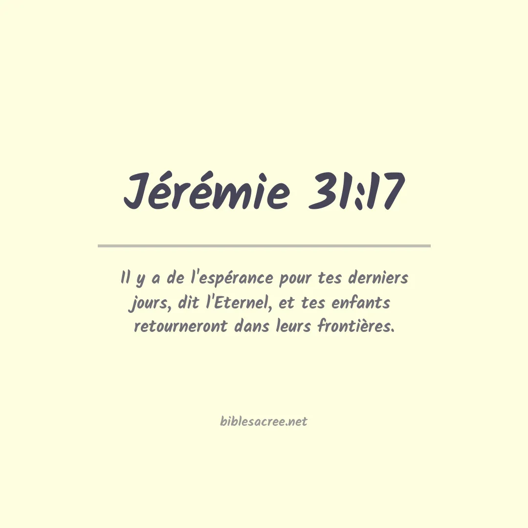 Jérémie - 31:17