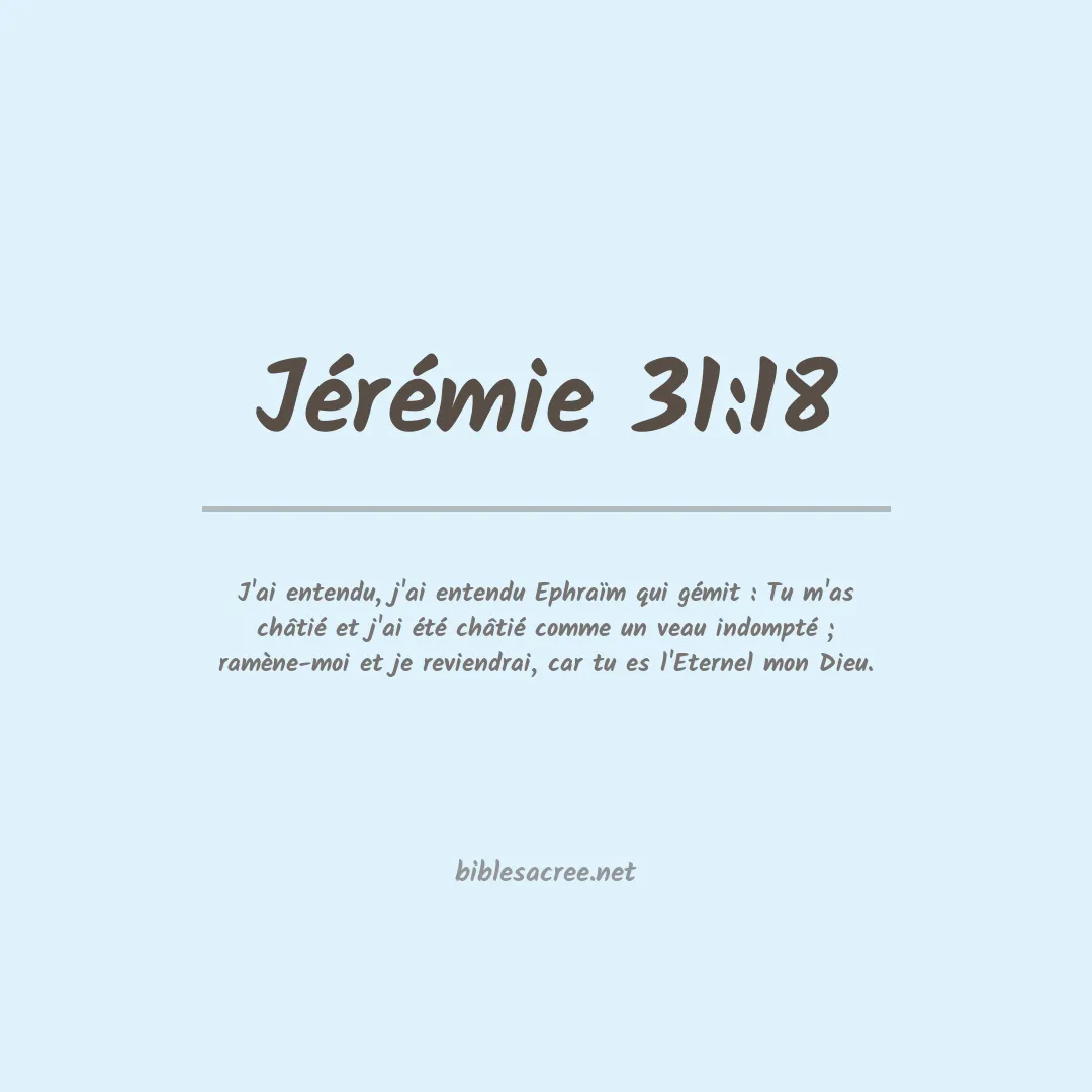 Jérémie - 31:18