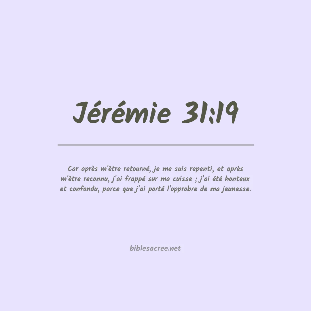Jérémie - 31:19