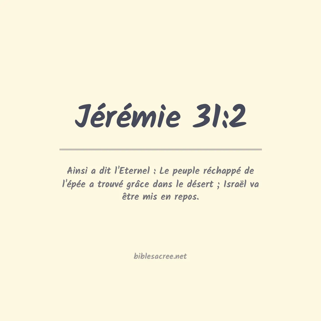 Jérémie - 31:2