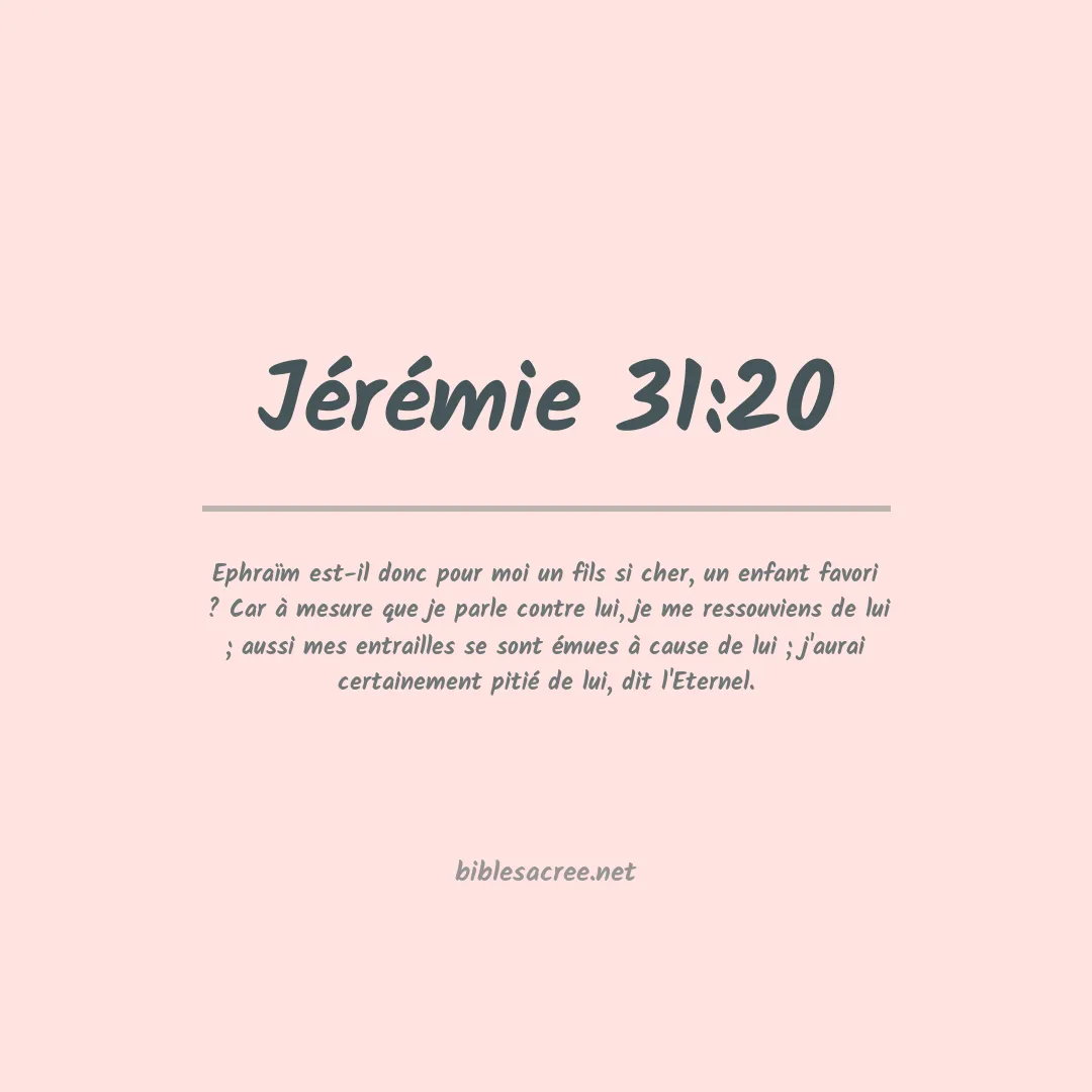 Jérémie - 31:20