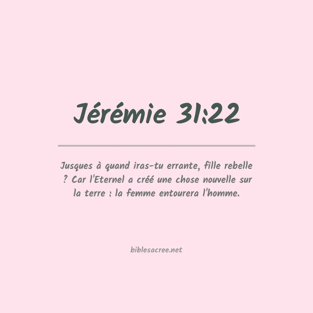 Jérémie - 31:22