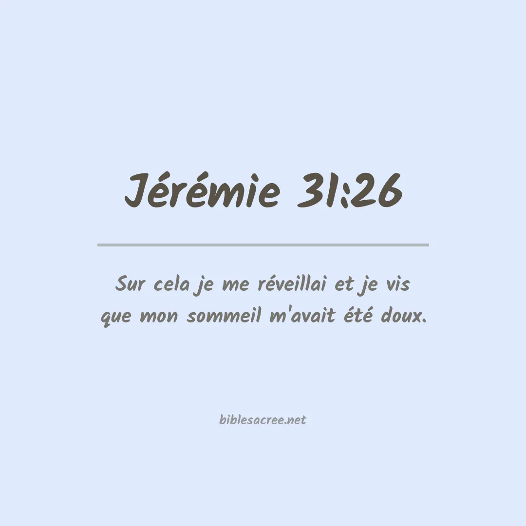 Jérémie - 31:26