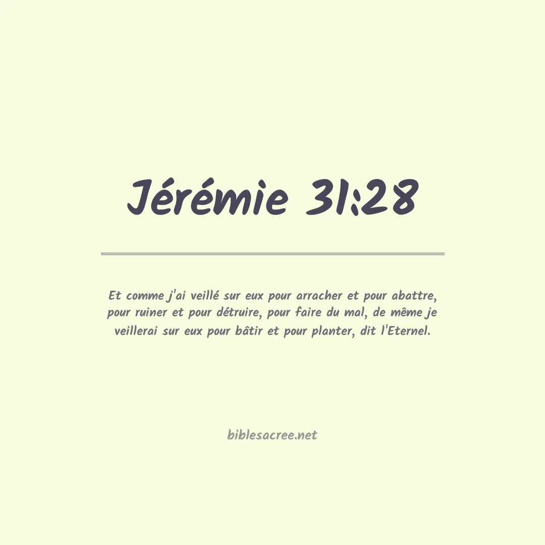Jérémie - 31:28