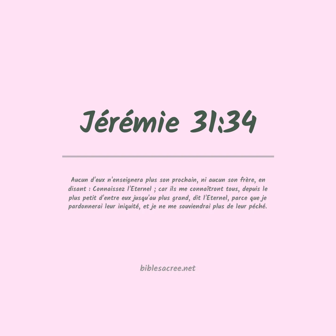 Jérémie - 31:34