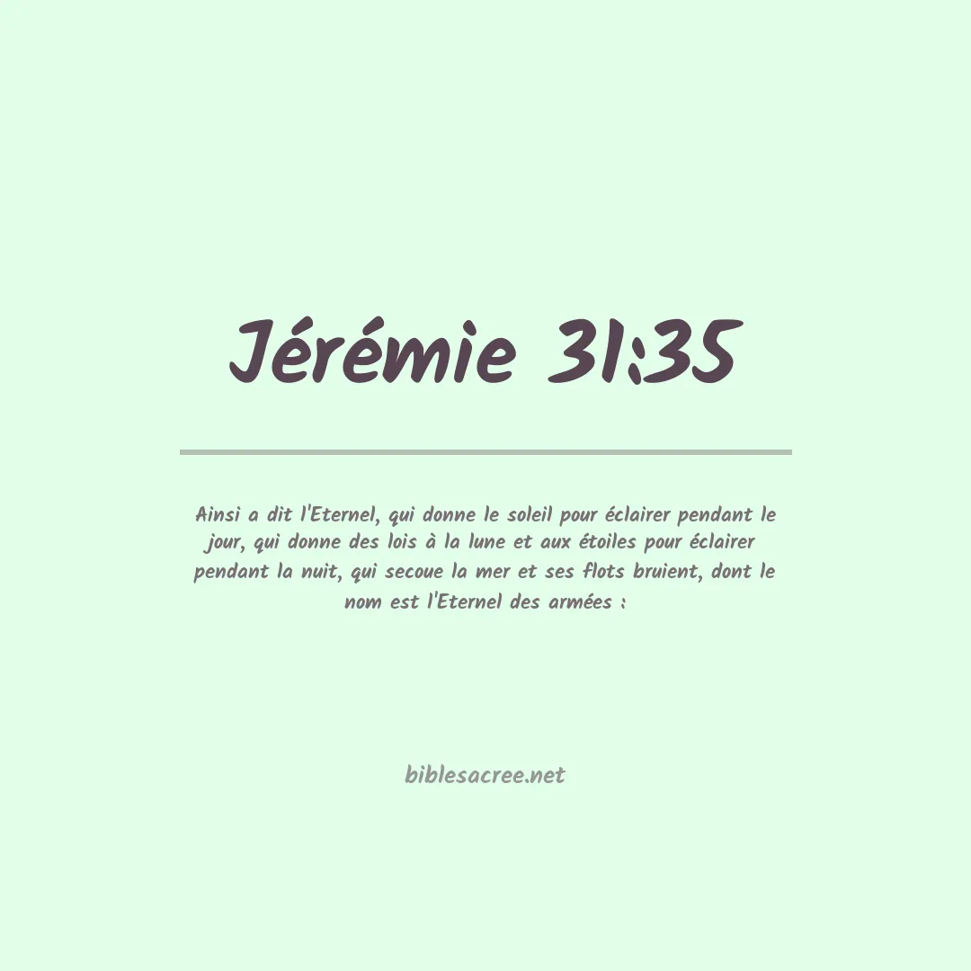 Jérémie - 31:35