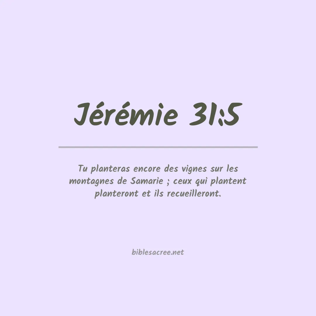 Jérémie - 31:5