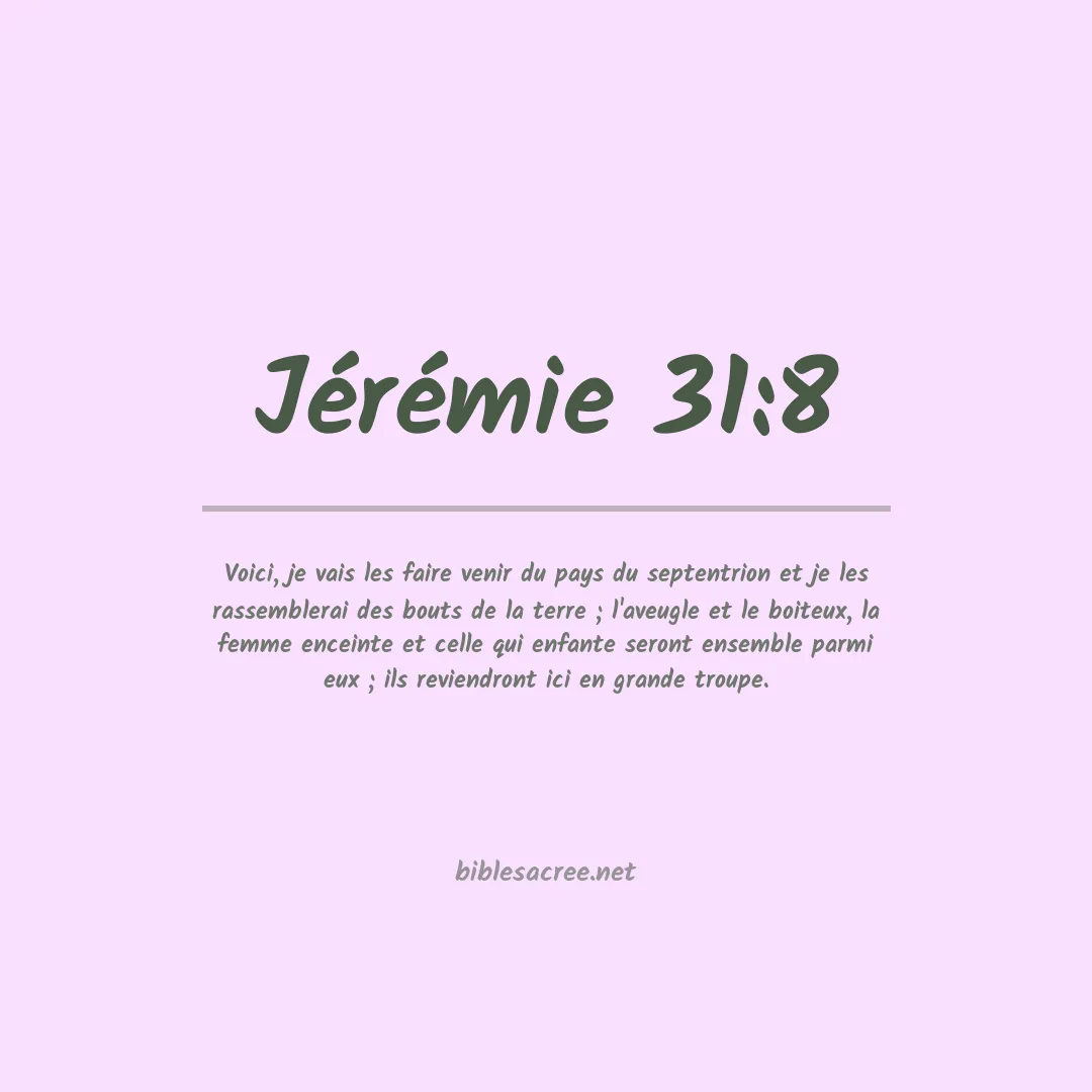 Jérémie - 31:8