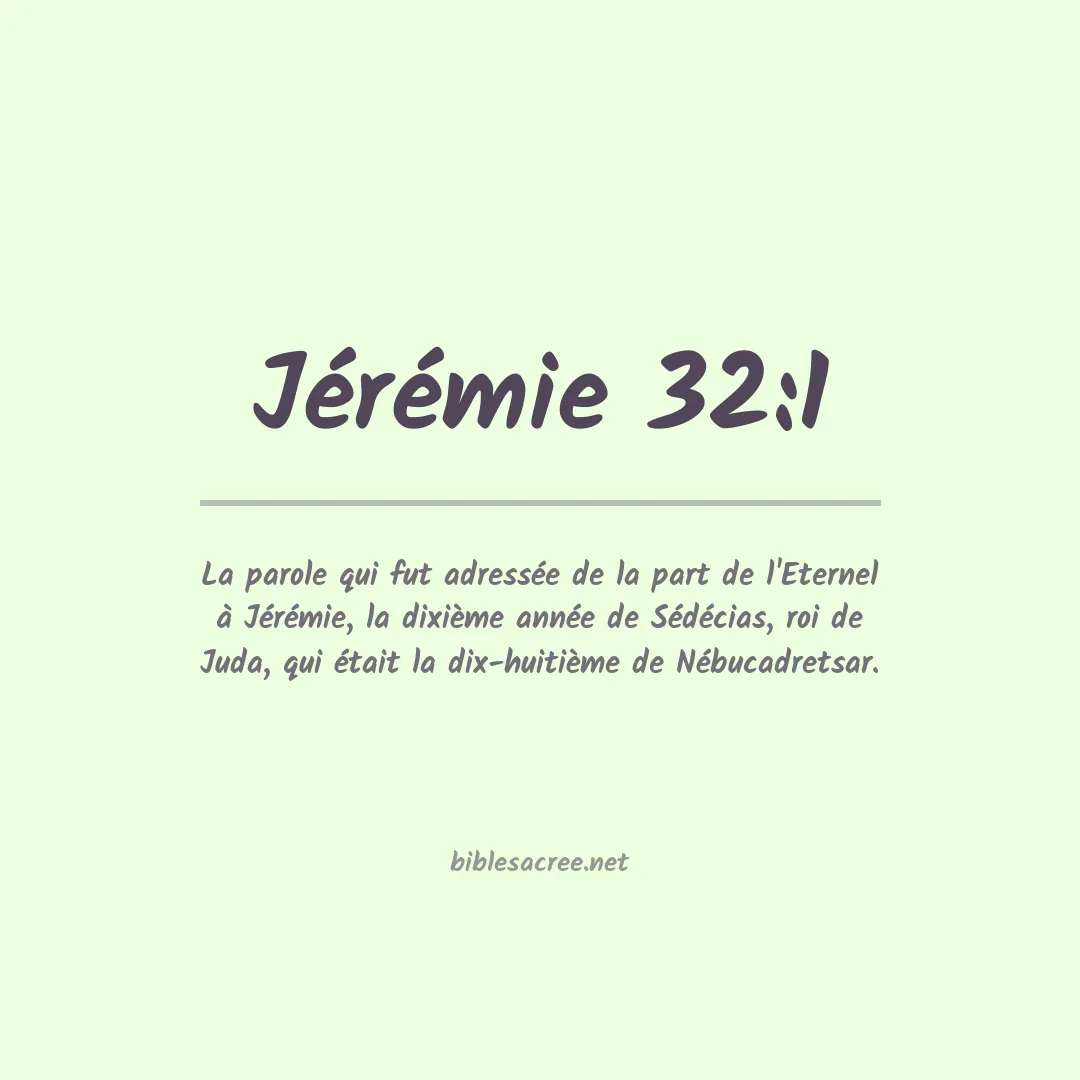 Jérémie - 32:1