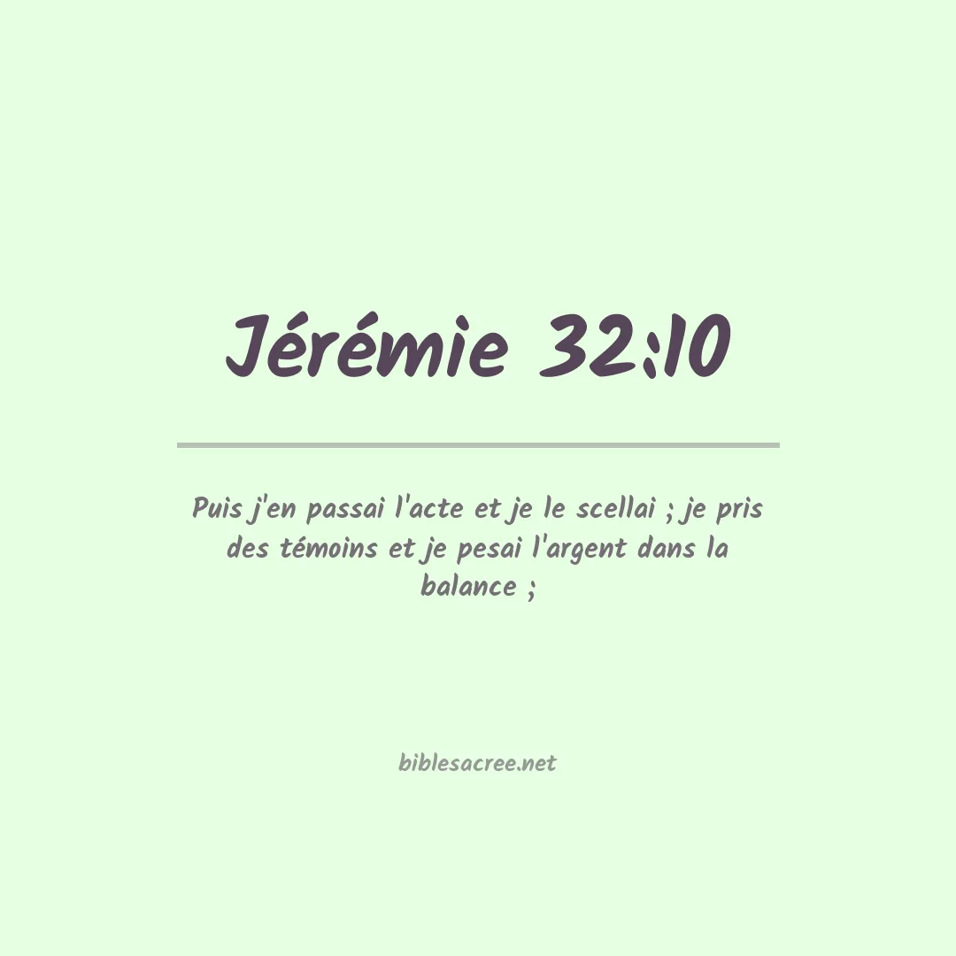 Jérémie - 32:10
