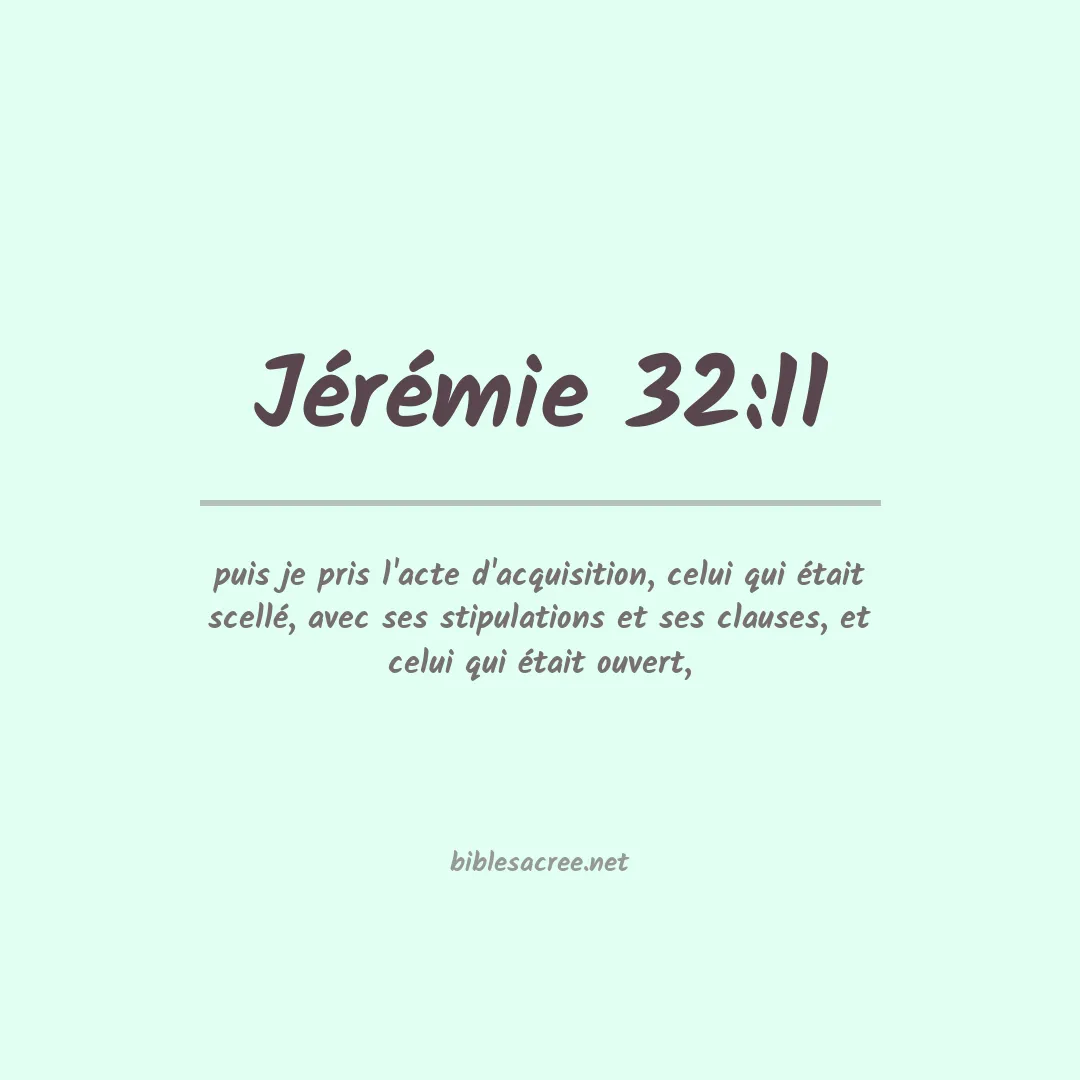 Jérémie - 32:11