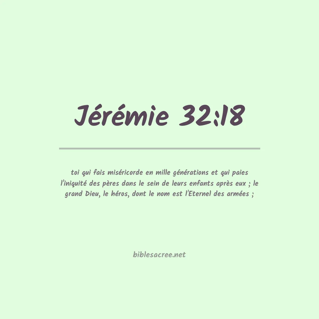 Jérémie - 32:18