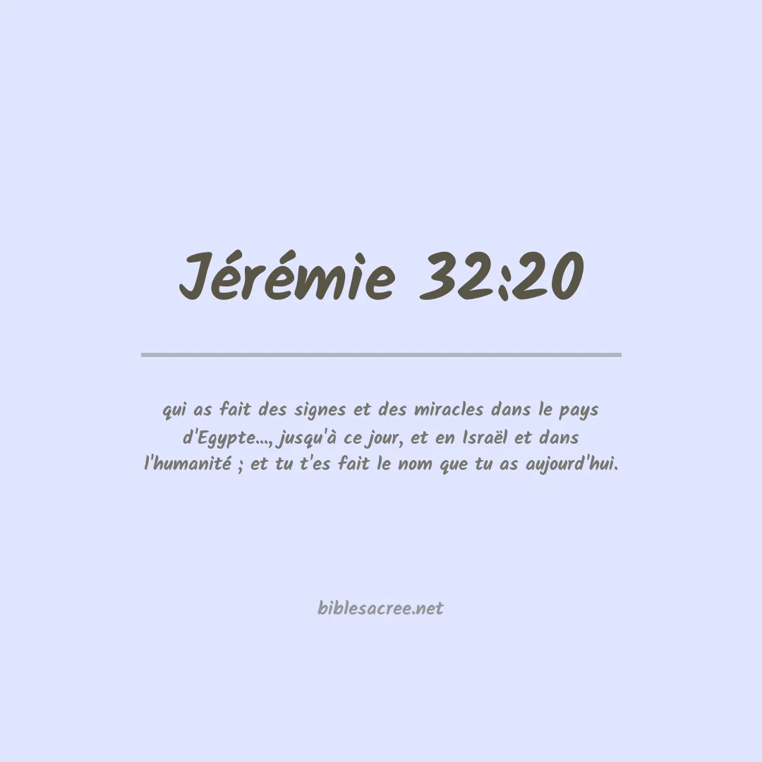 Jérémie - 32:20