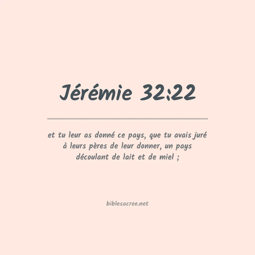 Jérémie - 32:22