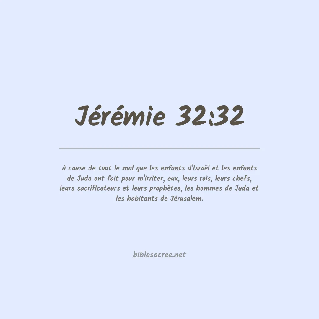 Jérémie - 32:32
