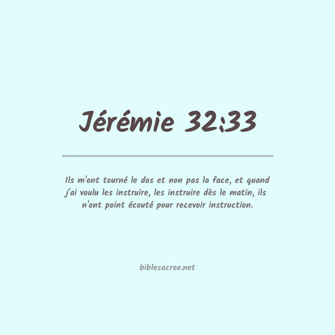 Jérémie - 32:33